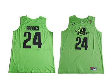 Oregon Ducks 24 Dillon Brooks Fluorescent Green College Basketball Jersey