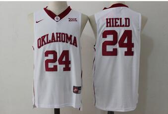 Oklahoma Sooners 24 Buddy Hield White College Basketball Jersey