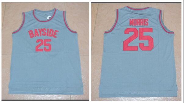 New #25 Zack Morris Movie Basketball Jersey