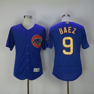 2017 Men New Chicago Cubs 9 Javier Baez  Jersey
