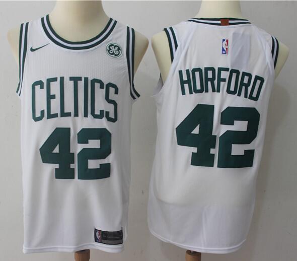Men's Nike Boston Celtics #42 Al Horford Green Revolution 30 Swingman Stitched Basketball JerseyWhite