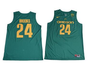 Oregon Ducks 24 Dillon Brooks Green College Basketball Jersey