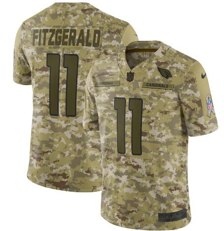 Men's Arizona Cardinals Larry Fitzgerald Nike Camo Salute to Service Limited Jersey