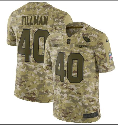 Men's Arizona Cardinals Pat Tillman Nike Camo Salute to Service Retired Player Limited Jersey