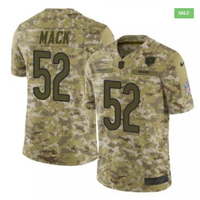Bears 52 Khalil Mack Mens Salute to Service Retired Player Limited Jersey
