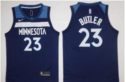 Men's Minnesota Timberwolves #23 Jimmy Butler New Navy Blue 2017-2018 Nike Swingman Stitched NBA Jersey