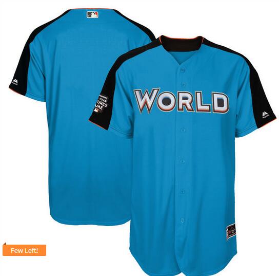 Men's Team World Majestic Blue 2017 MLB All-Star Futures Game Authentic On-Field Jersey