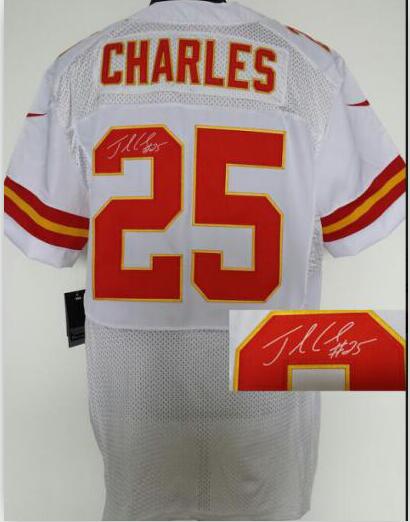 nike Kansas City Chiefs 25 Jamaal Charles  Signature Jersey-002