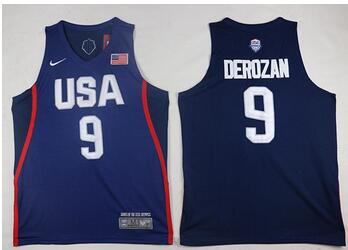 Nike Team USA #9 DeMar DeRozan Navy Blue 2016 Dream Team Stitched NBA Jersey