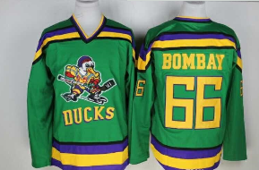 Mighty Ducks  66 Gordon Bombay  Hockey Jerseys The Mighty Ducks Of Anaheim Movie Jersey