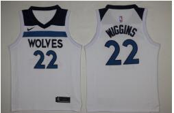 Men's Minnesota Timberwolves #22 Andrew Wiggins New White 2017-2018 Nike Swingman Stitched NBA Jersey