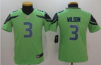 Seattle Seahawks 3 Russell Wilson white Color Rush Limited women Jersey-001