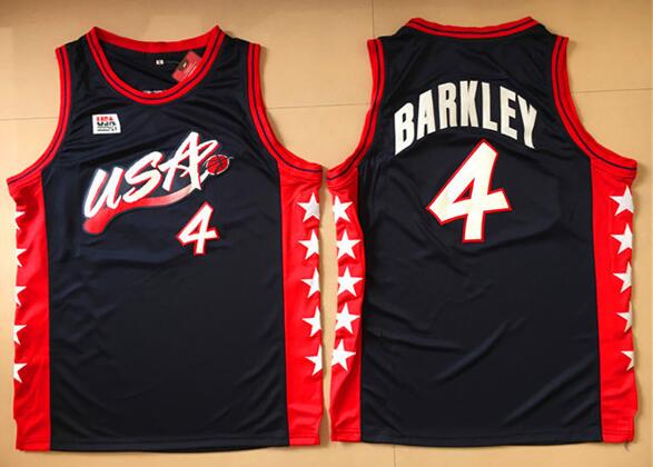 4 Charles Barkley USA Basketball Jersey