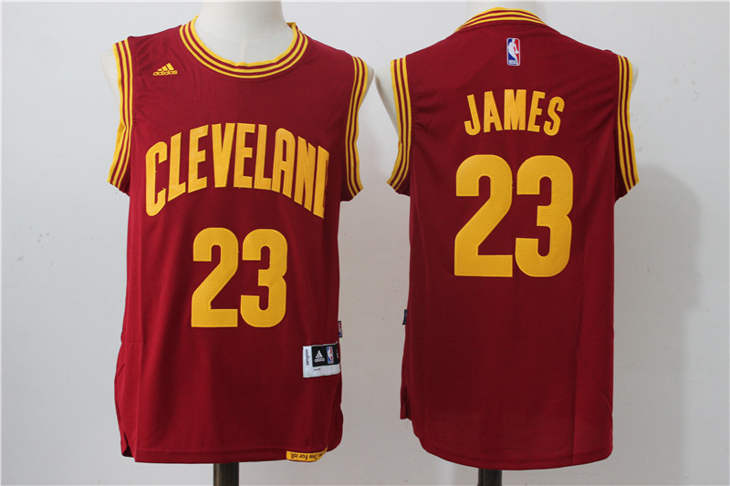 Men #23 LeBron James Basketball Jersey  Red