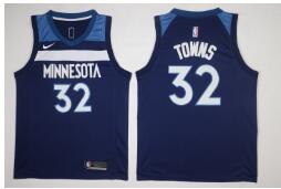 Men's Minnesota Timberwolves #32 Karl-Anthony Towns New Navy Blue 2017-2018 Nike Swingman Stitched NBA Jersey