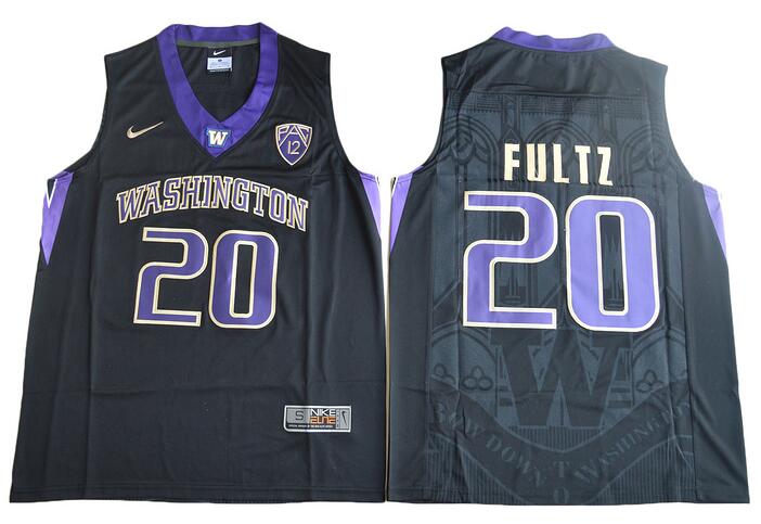 Mens Markelle Fultz 20 College Basketball Jersey Black