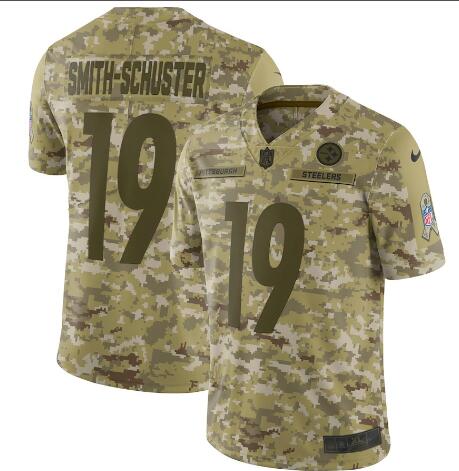 Men's Pittsburgh Steelers JuJu Smith-Schuster Nike Camo Salute to Service Limited Jersey