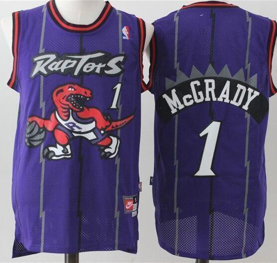 Men Toronto Raptors 1 Tracy McGrady  Jersey