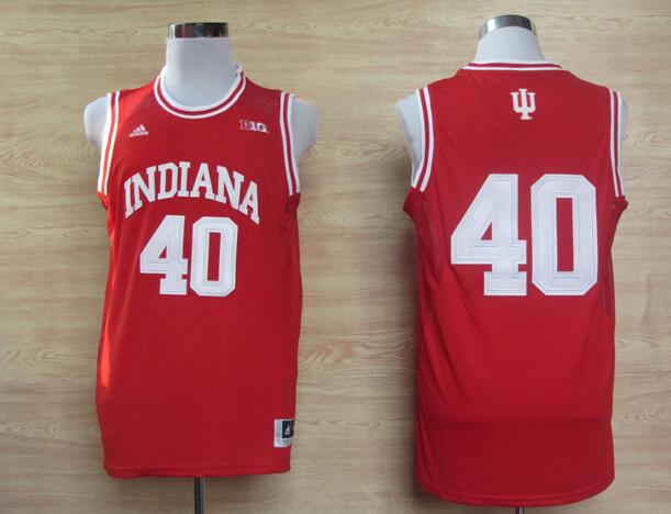 Adidas Cody Zeller Indiana Hoosiers #40 Big 10 Patch Cardinal NCAA Basketball Authentic Jerseys