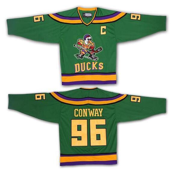 Anaheim Ducks 96 Charlie Conway green CCM men ice hockey nhl jerseys