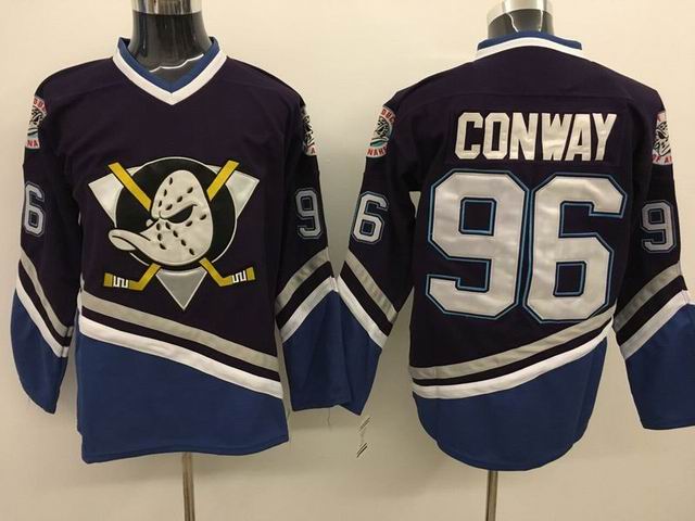 Anaheim Ducks 96 Charlie Conway purple CCM men ice hockey nhl jerseys