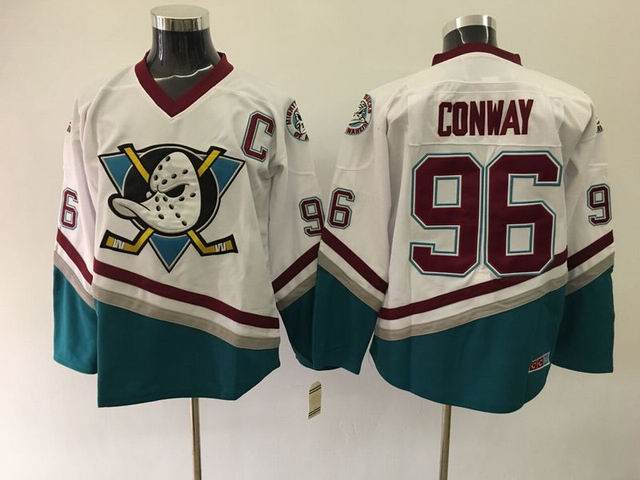 Anaheim Ducks 96 Charlie Conway white CCMmen ice hockey nhl jerseys