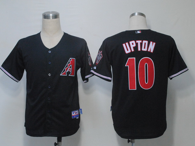 Arizona Diamondback 10 Justin Upton Black men baseball mlb Jersey