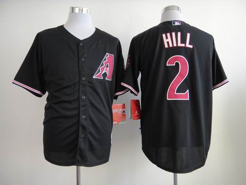 Arizona Diamondback 2 Aaron Hill black men baseball mlb jerseys