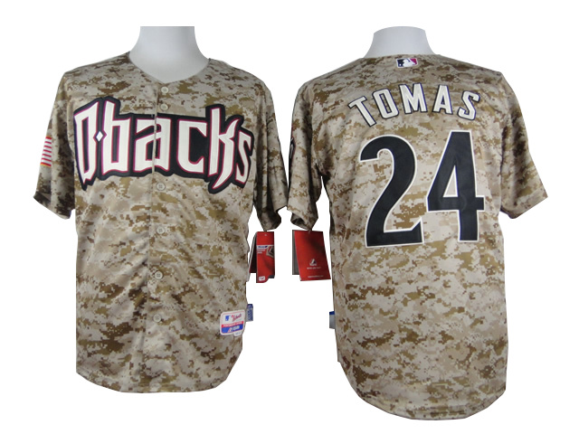 Arizona Diamondback 24 Yasmany Tomas camo men baseball mlb jerseys