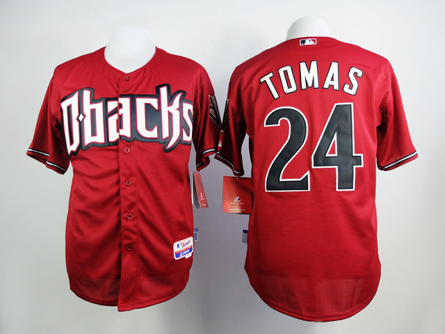 Arizona Diamondback 24 Yasmany Tomas red men baseball mlb jerseys