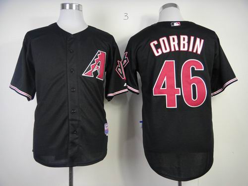 Arizona Diamondback CORBIN 46 black men baseball mlb jerseys