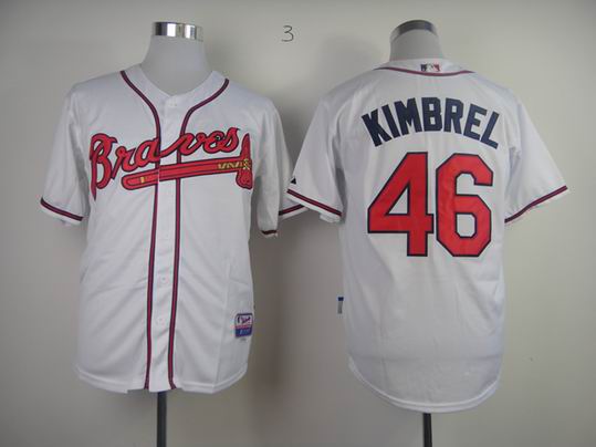 Atlanta Braves KIMBREL 46 white men baseball mlb  jerseys