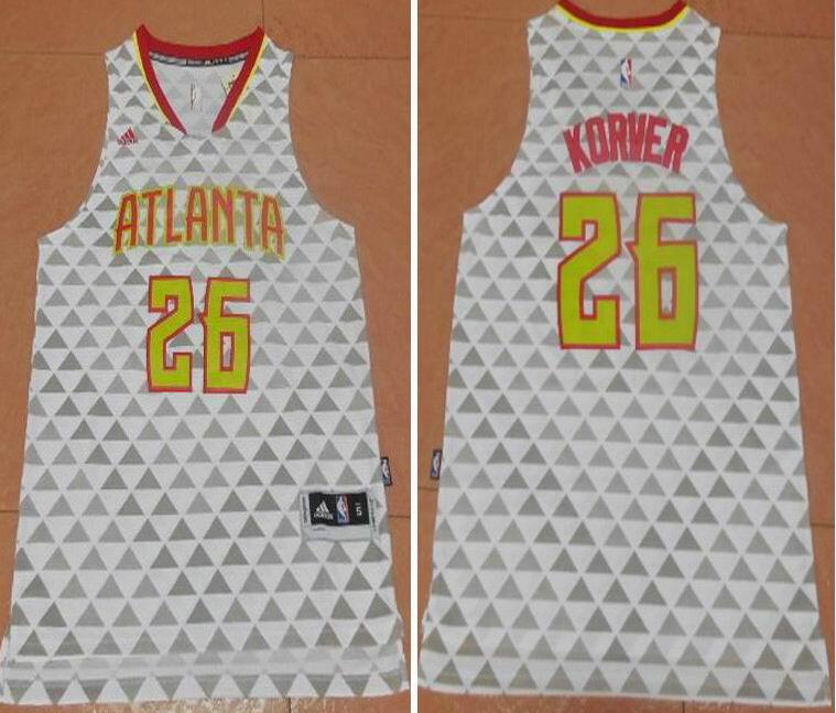 Atlanta Hawks 26 Kyle Korver 2015-16 Season New Swingman men nba basketball jerseys