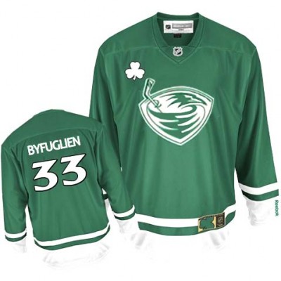 Atlanta Thrashers 33 BYFUGLIEN Green men ice hockey nhl jerseys