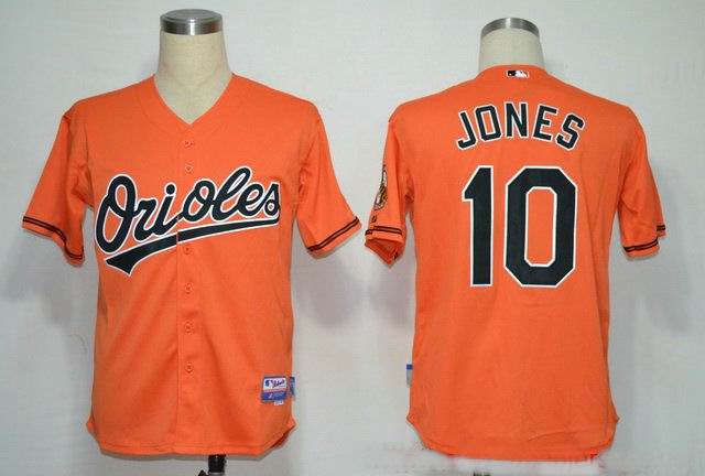 Baltimore Orioles 10 Adam Jones Orange men baseball mlb Jerseys