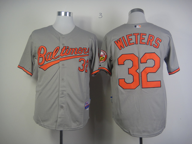 Baltimore Orioles 32 Matt Wieters gray men baseball mlb Jerseys