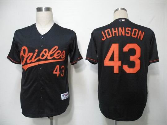 Baltimore Orioles 43 Jim Johnson black men baseball mlb Jerseys