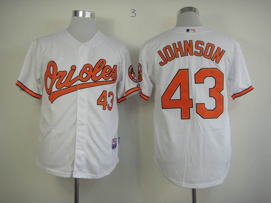 Baltimore Orioles 43 Jim Johnson white men baseball mlb Jersey