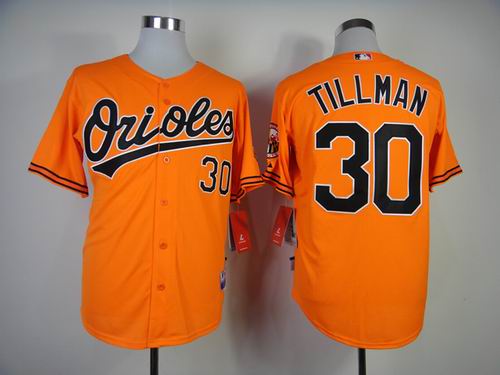 Baltimore Orioles TILLMAN 30 orange men baseball mlb Jerseys