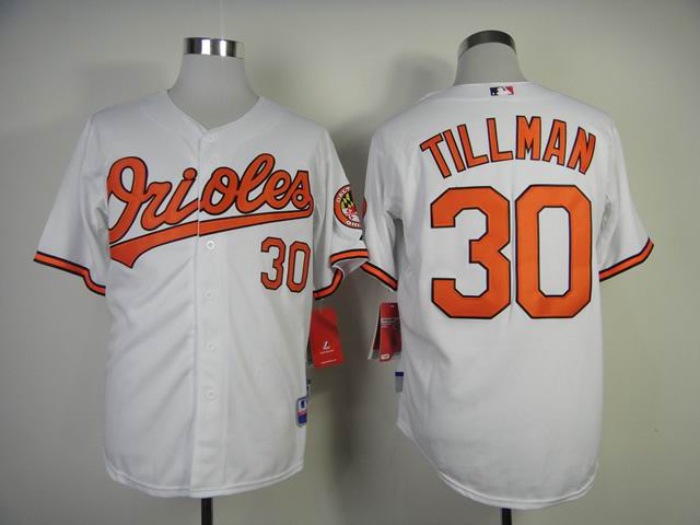 Baltimore Orioles TILLMAN 30 white men baseball mlb  Jerseys