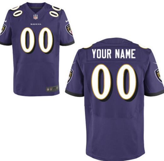 Baltimore Ravens Nike purple Custom elite Jerseys for Men women youth kids