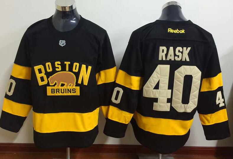 Boston Bruins 40 Tuukka Rask Black new men ice hockey nhl jersey