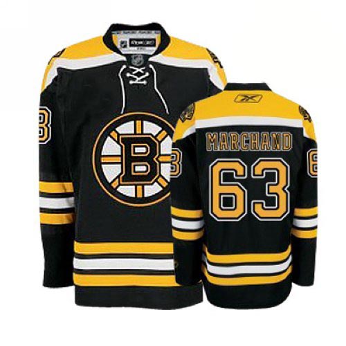 Boston Bruins 63 Brad Marchand Black nhl hockey Jersey