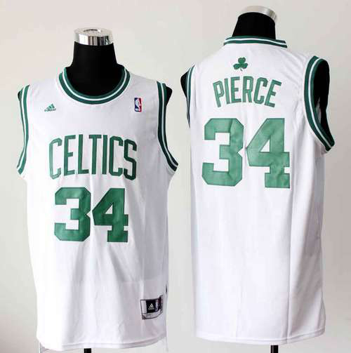 Boston Celtics 34 Paul Pierce White Revolution 30 Adidas men NBA basketball Jerseys