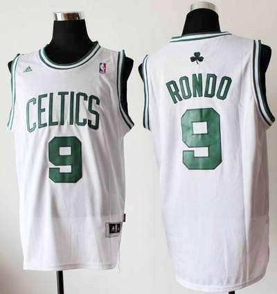 Boston Celtics 9 Rajon Rondo White Revolution 30 Adidas men NBA basketball Jerseys