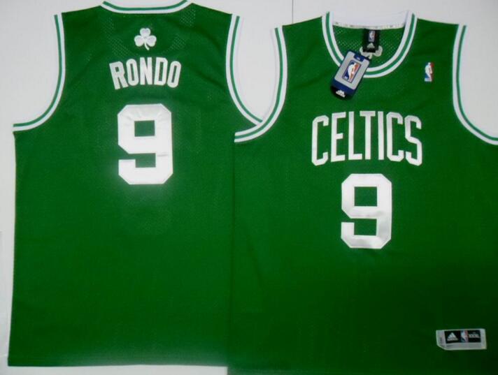 Boston Celtics 9 Rajon Rondo green Revolution 30 Adidas men NBA basketball Jerseys