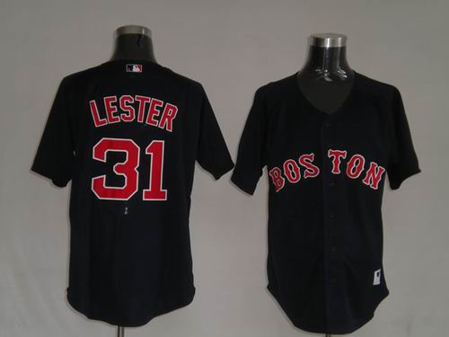 Boston Red Sox 31 lester Black men baseball mlb jersey Boston Red Sox 31 lester Black men baseball mlb jersey