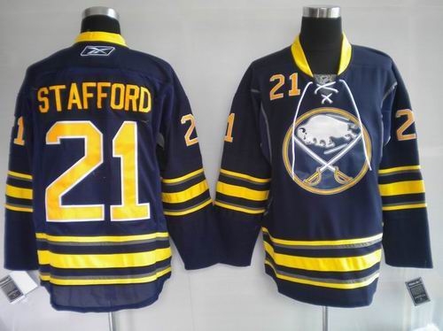 Buffalo Sabres 21 STAFFORD blue men ice hockey nhl jerseys