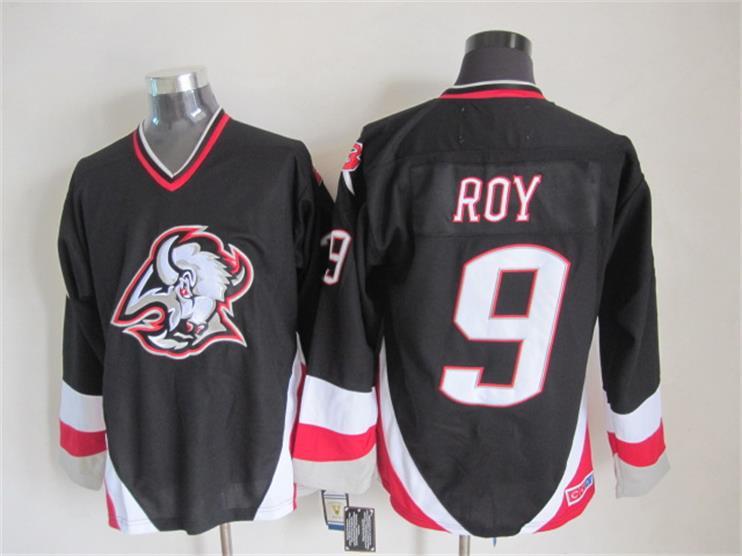 Buffalo Sabres 9 Derek Roy black CCM men ice hockey nhl jerseys
