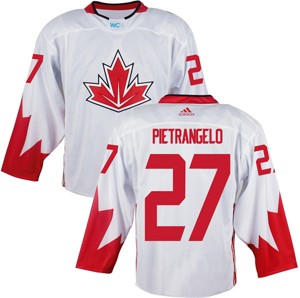 Canada World Cup 27 Alex Pietrangelo white men nhl hockey jerseys 20016
